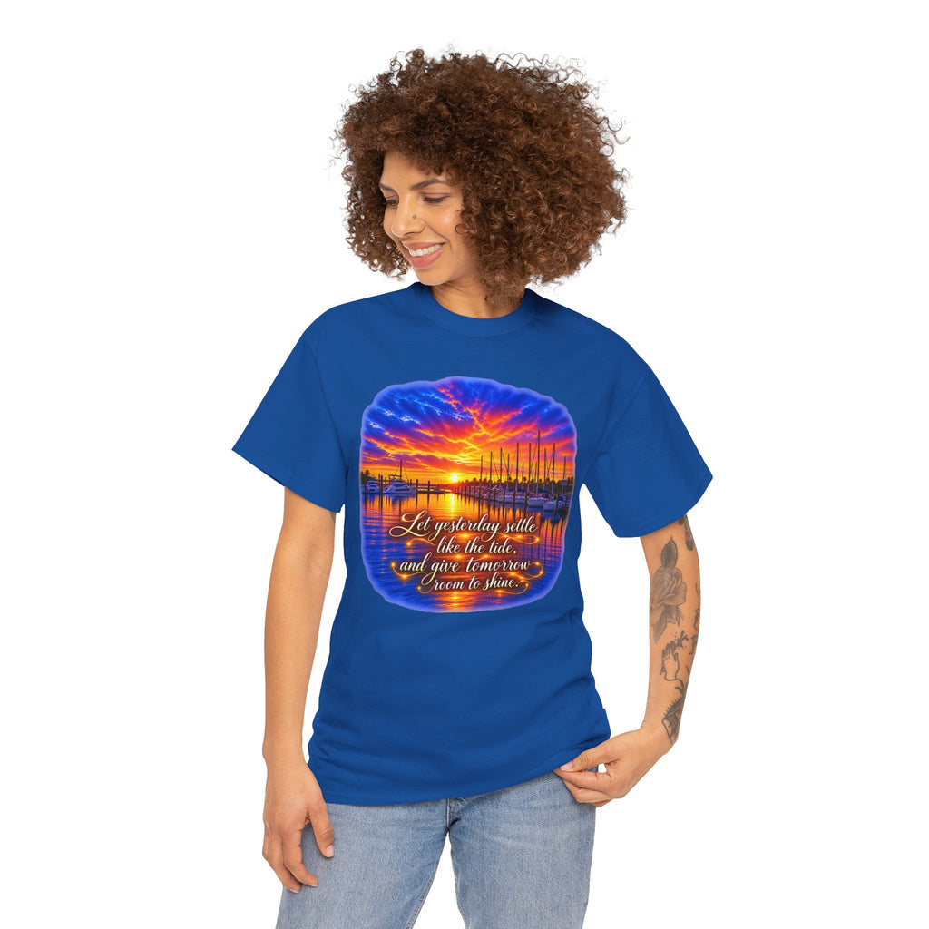 Sunset Harbor Inspirational Quote T-Shirt