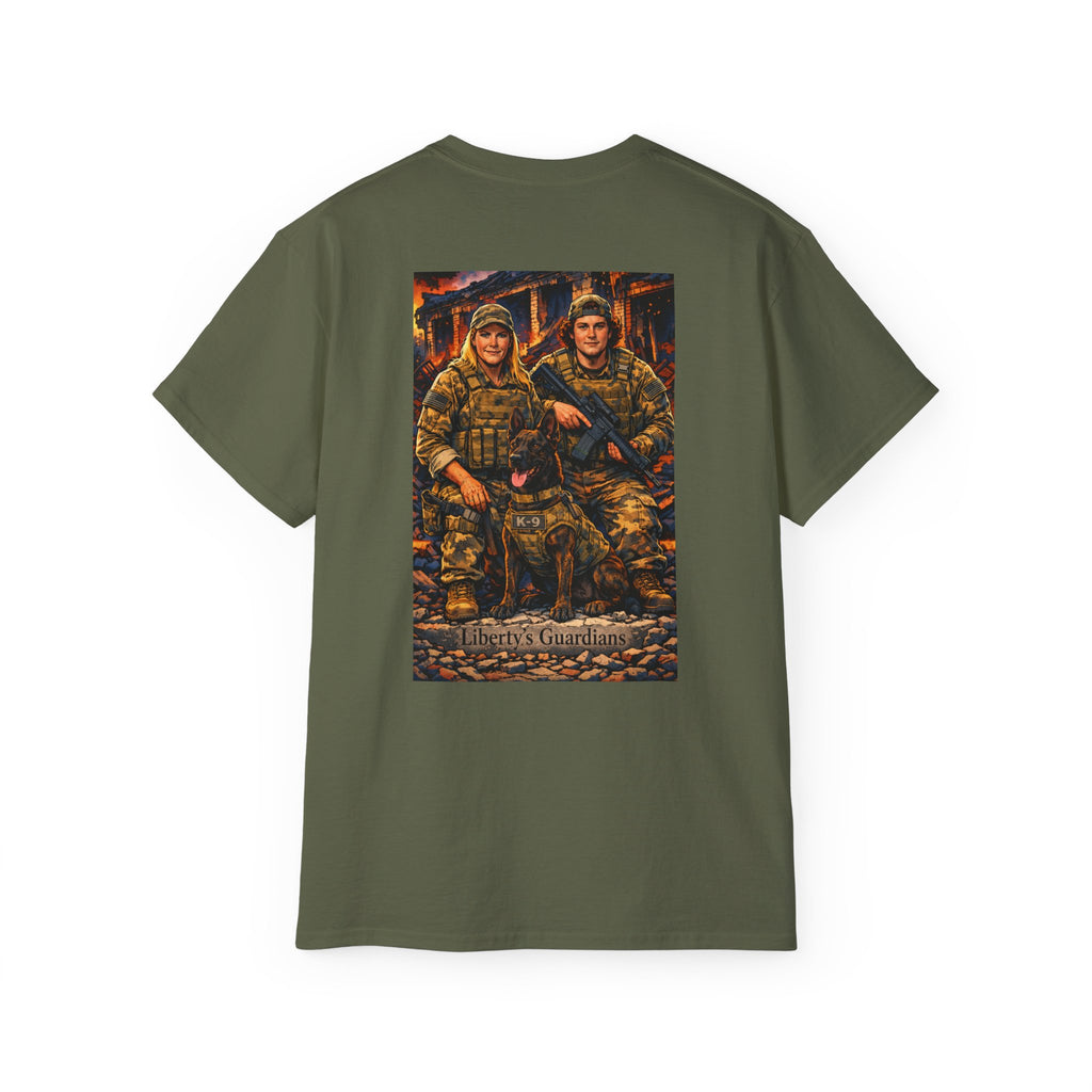 Veteran Guardians Graphic Tee — "Liberty's Guardians" Military Tribute T-Shirt