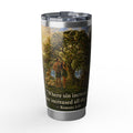 Tumbler — "Where Sin Increased" Romans 5:20 Scenic Garden of Edan Faith Travel Tumbler
