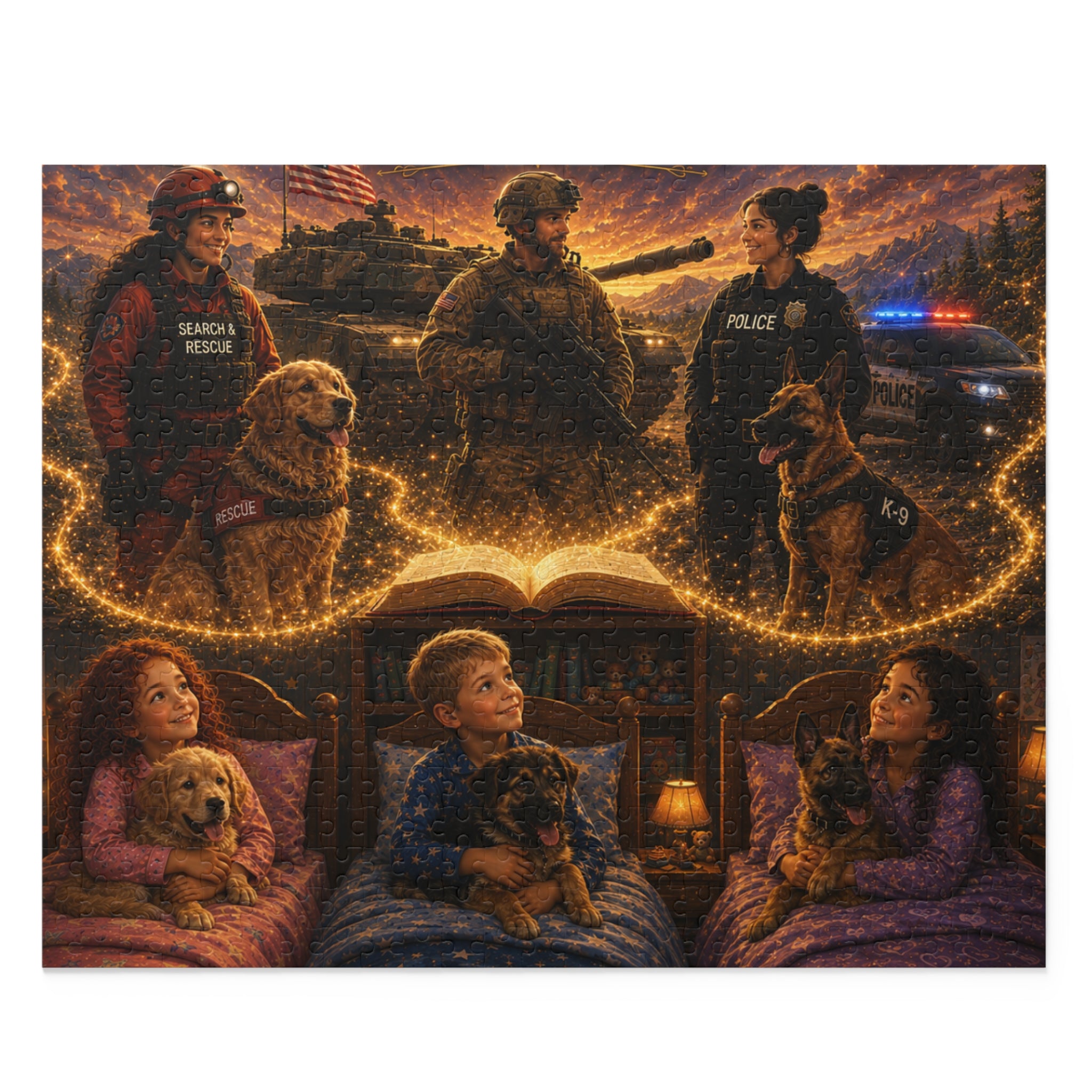 Childhood Dreaming Tribute Puzzle — 120/252/500-Piece Family Keepsake