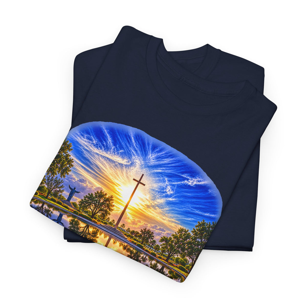 Christian Inspirational Cross Reflection Faith T-Shirt
