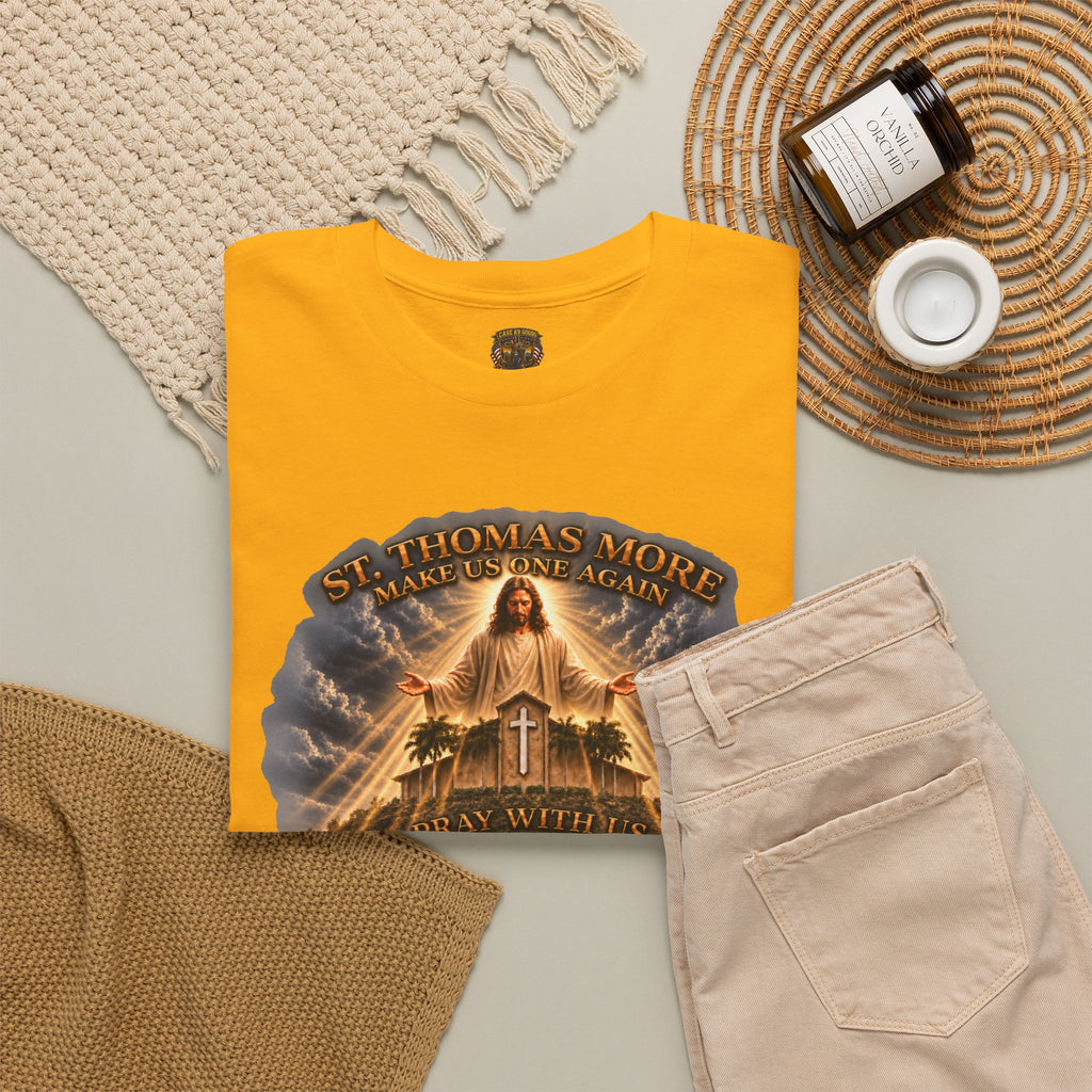 Make Us Whole Again Graphic Tee — 'St Thomas More' Religious Design