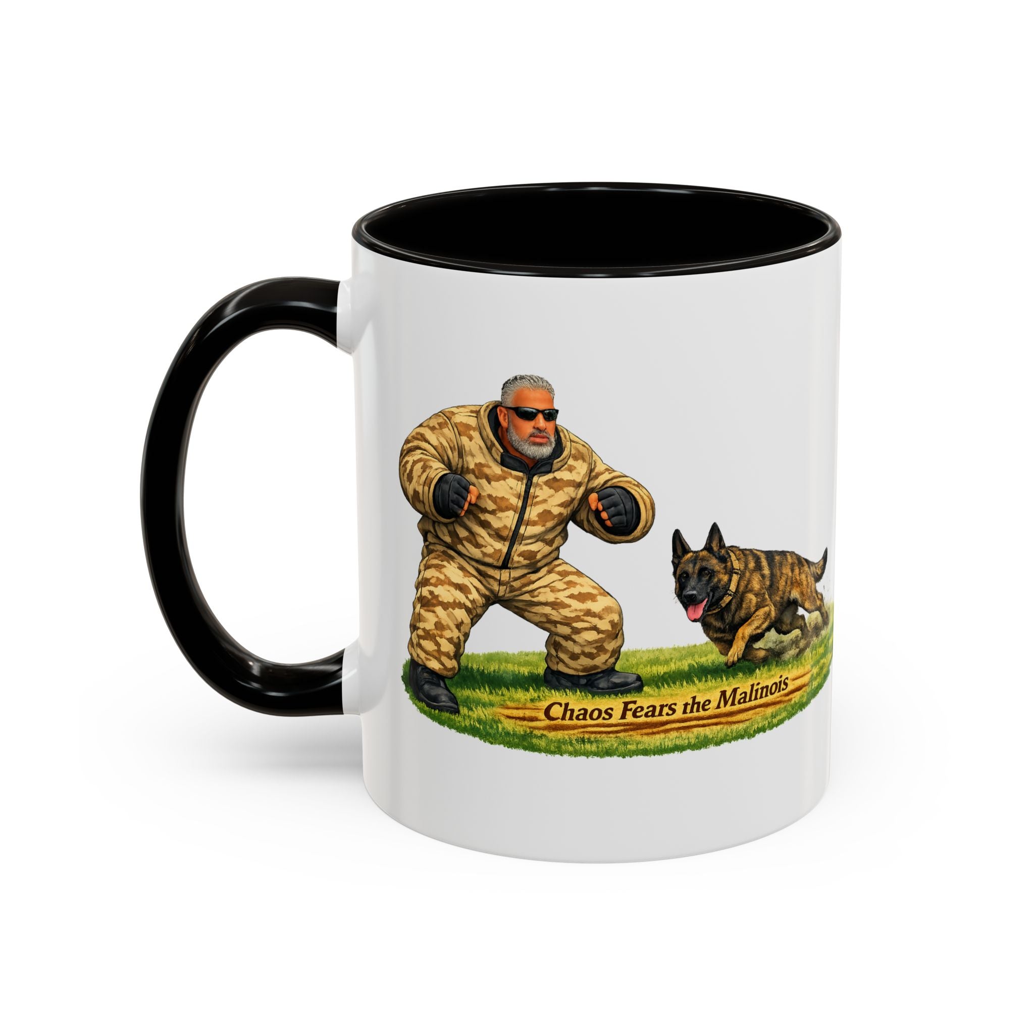 Belgian Malinois Coffee Mug — "Nothing Fears the Malinois" Dog Lover Gift (11oz/15oz)