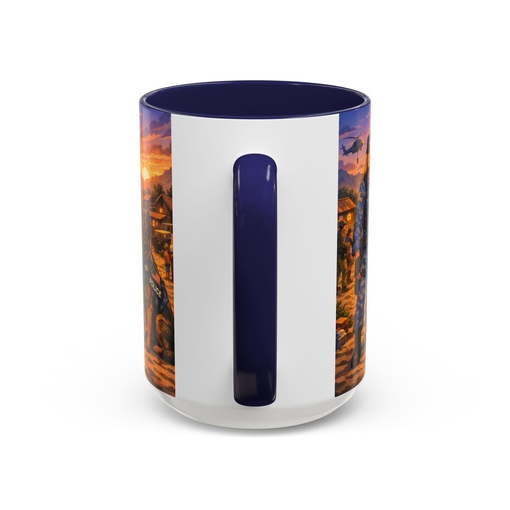 Police K9 Unit Coffee Mug — Female Officer & K9 Tribute (11/15oz)