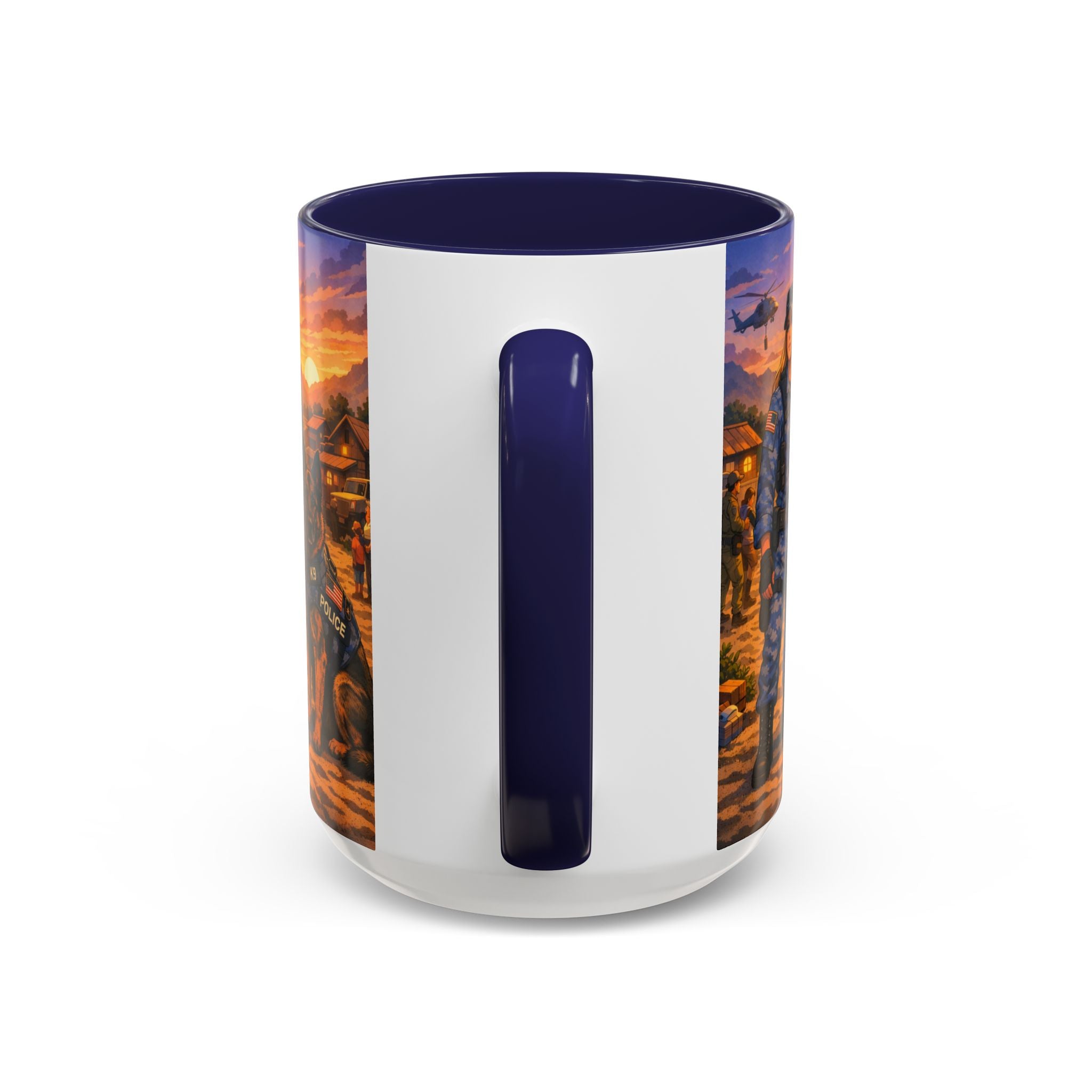 Police K9 Unit Coffee Mug — Female Officer & K9 Tribute (11/15oz)