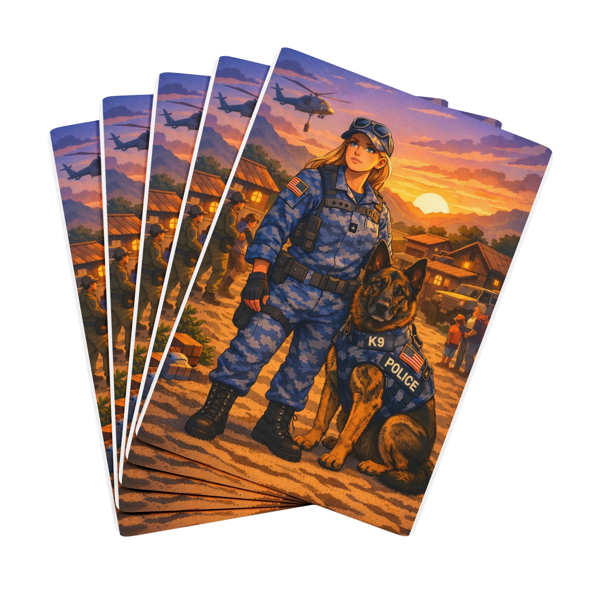 Police K9 Poker Playing Cards — Tribute Deck for Law Enforcement Supporters