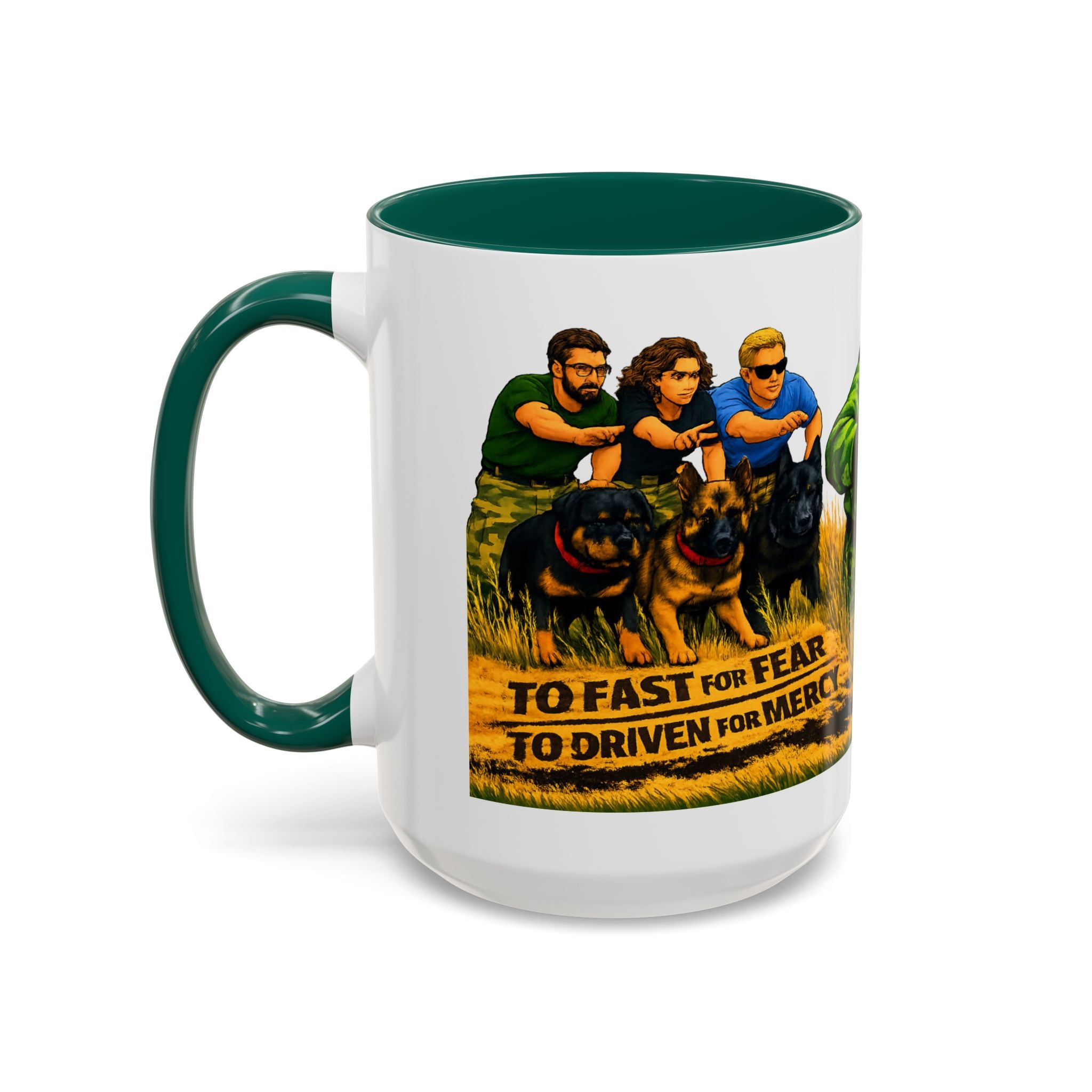K9 Team Training Day Mug — 'No Fear, No Mercy' Coffee Cup