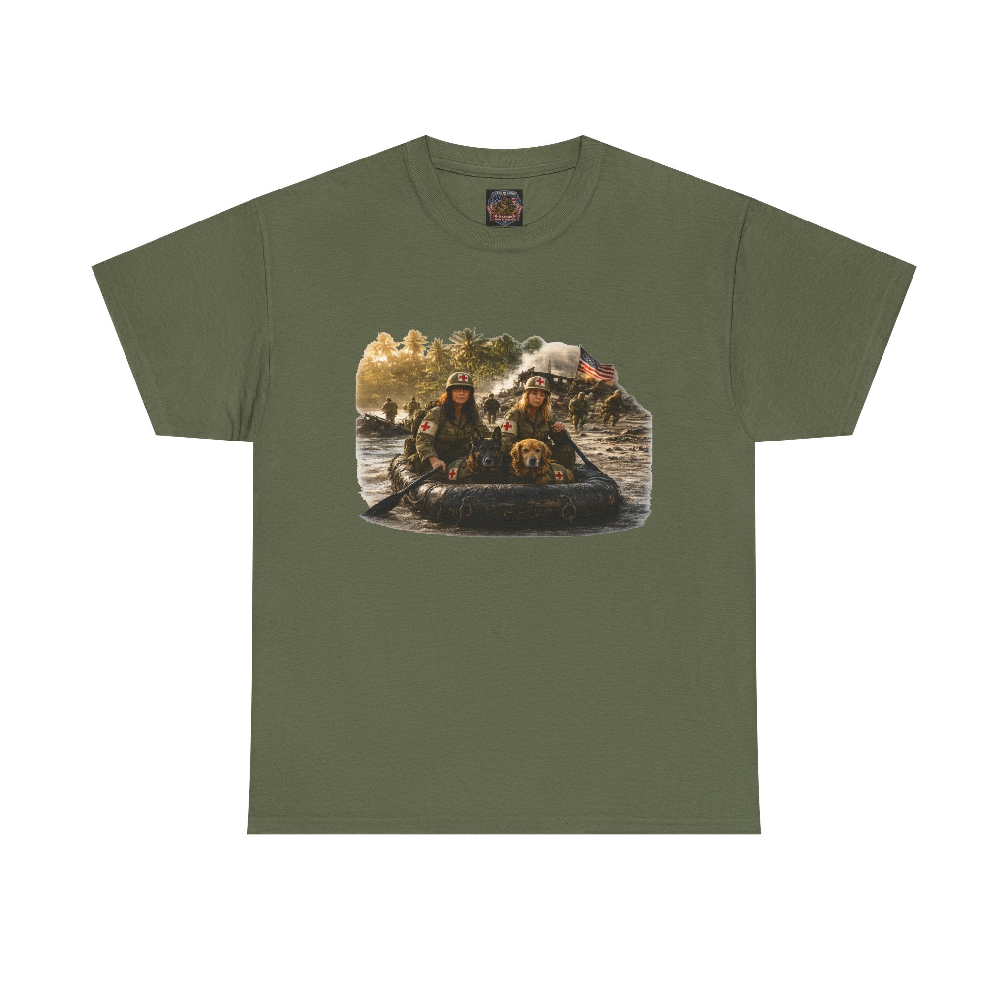 Military Rescue Women Crew T‑Shirt — War Time Medic Rescue Graphic Tee