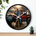 Storm Chaser Jeep Wall Clock – Adventure Decor for Off‑Road & Weather Enthusiasts