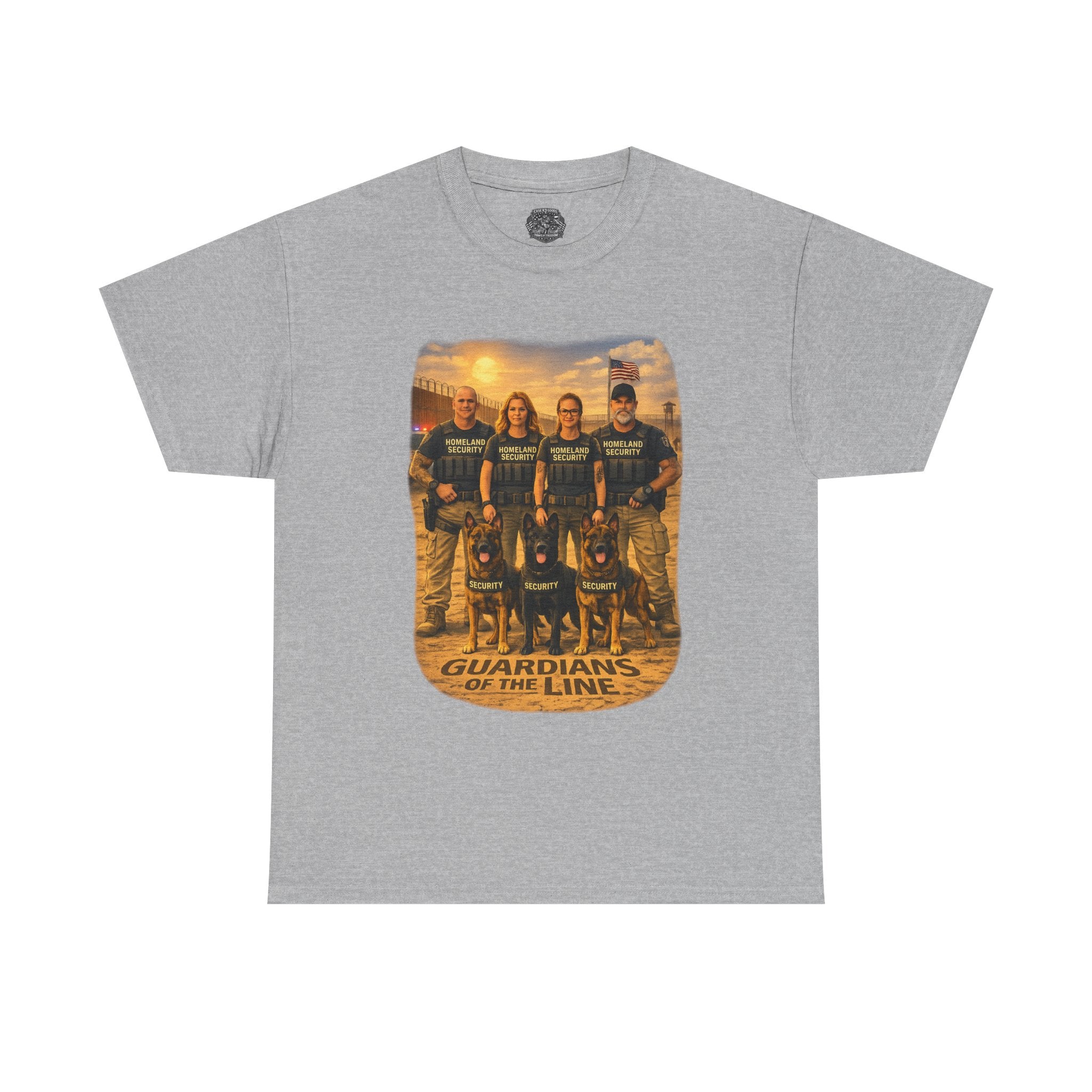 Guardians of the Line Tee – Vintage Military Tribute Graphic T-Shirt