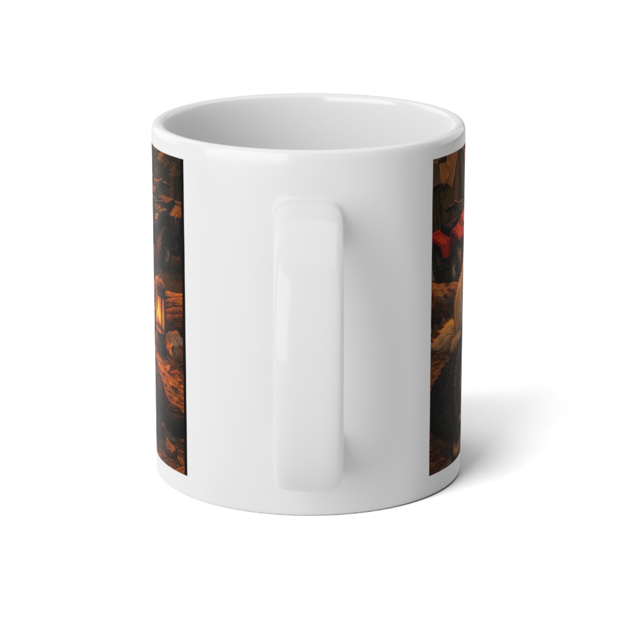 20oz Jumbo Mug — Cozy Lakeside Dogs at Sunset Coffee Cup