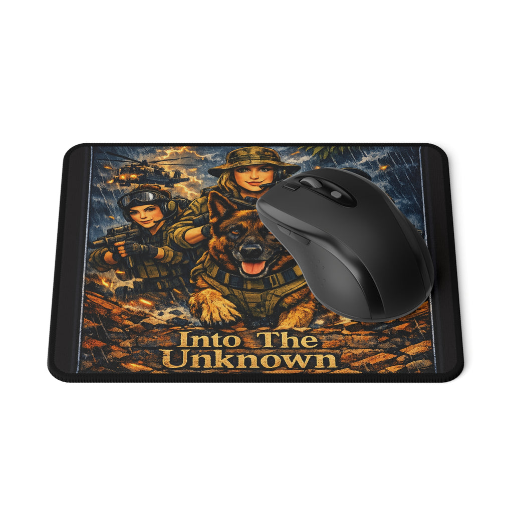 Into The Unknown Military K9 Mouse Pad — Tactical Dog Gaming Mousepad