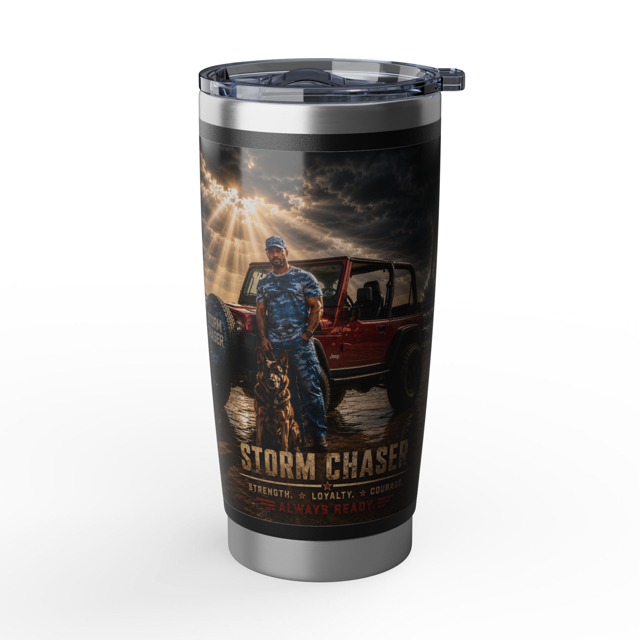Storm Chaser Vagabond 20oz Tumbler Jeep 4 Wheeling