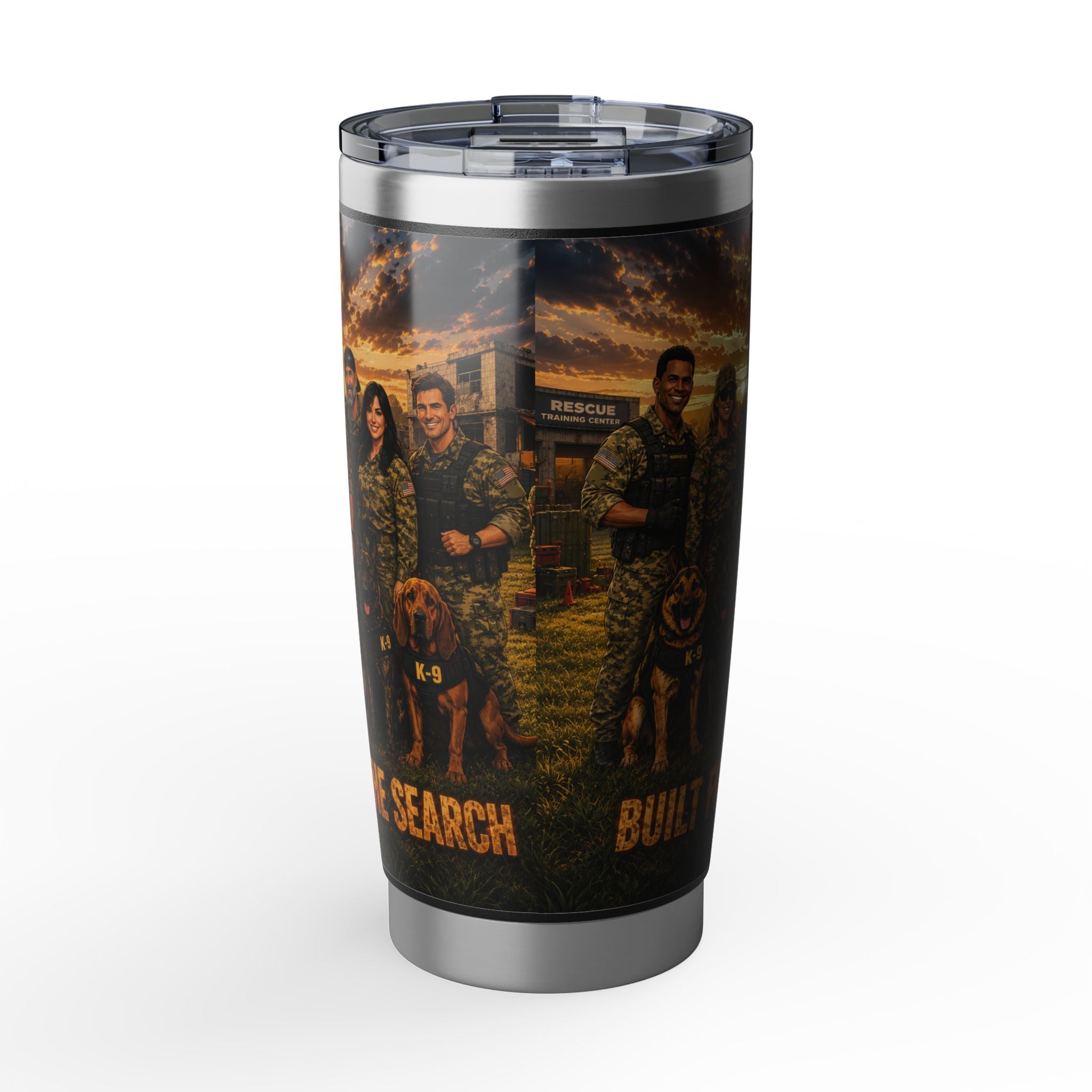 Search & Rescue K9 Tumbler — Veteran Dog Handler Travel Mug