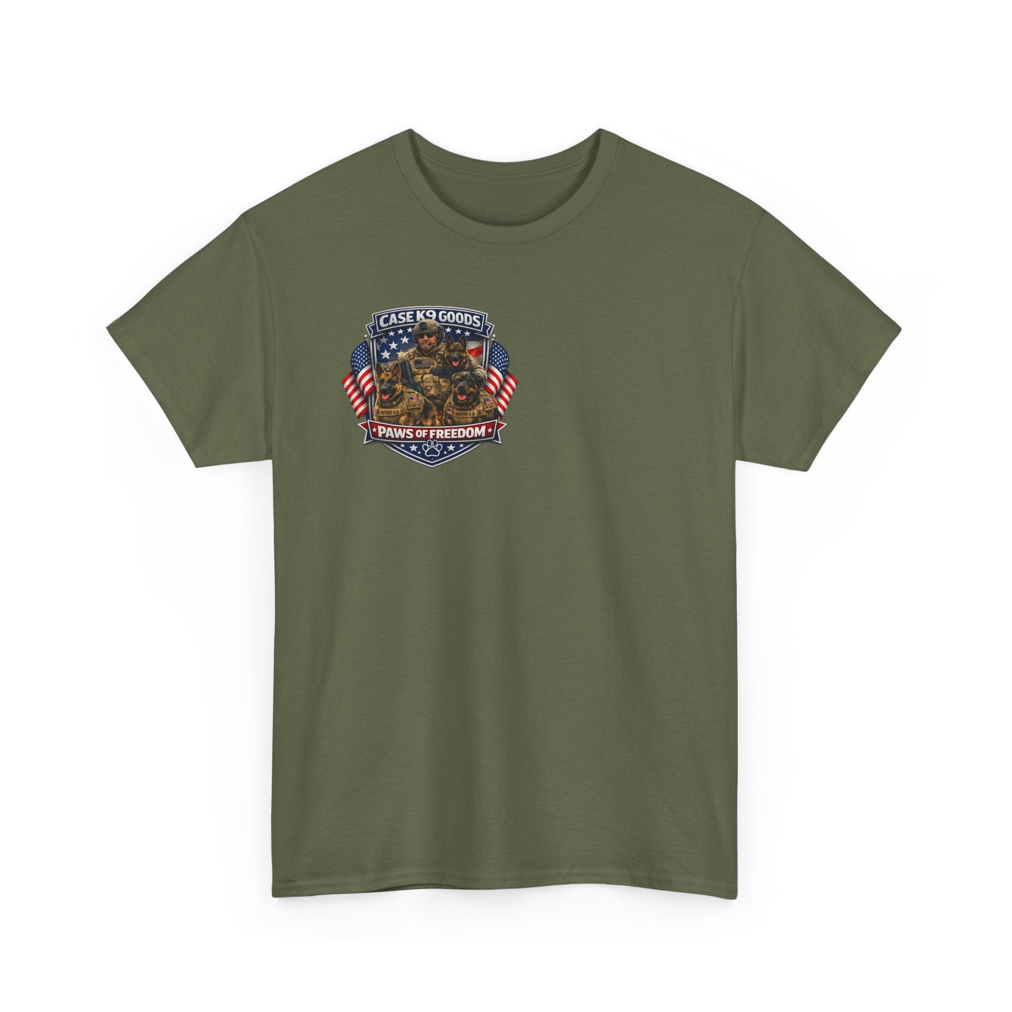 Equal in Valor T-Shirt — K9 Police Handler & Dog Tribute Tee