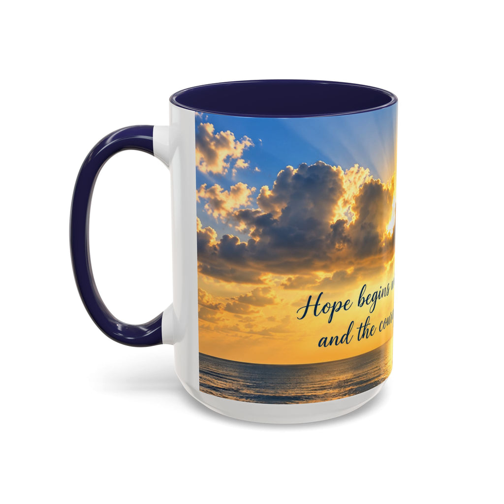 Coffee Mug – Inspirational Sunrise “Begin with a Little Light”