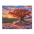 Inspirational Autumn Tree Puzzle — Ecclesiastes 3:1 Scripture Jigsaw (120/252/500 pcs)