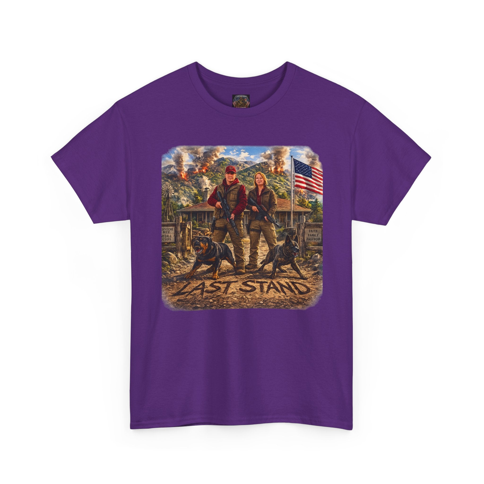 Last Stand T‑Shirt — Patriotic Western Cowboy Graphic Tee