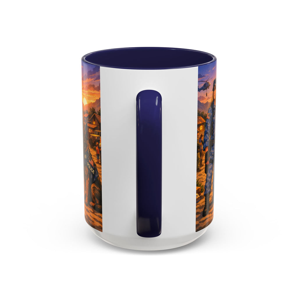 Police K9 Handler Coffee Mug — Tribute Accent Ceramic Mug (11/15oz)