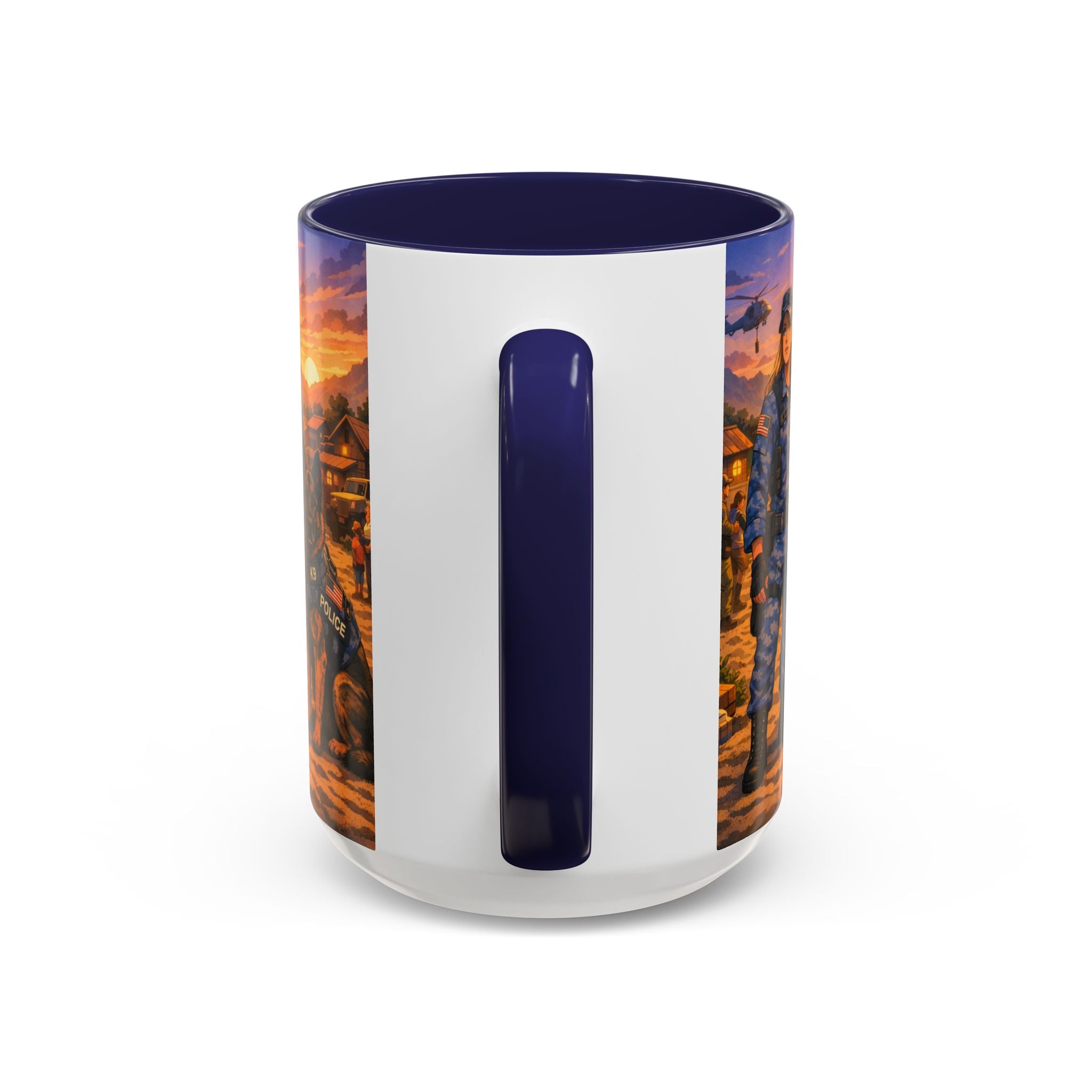 Police K9 Handler Coffee Mug — Tribute Accent Ceramic Mug (11/15oz)