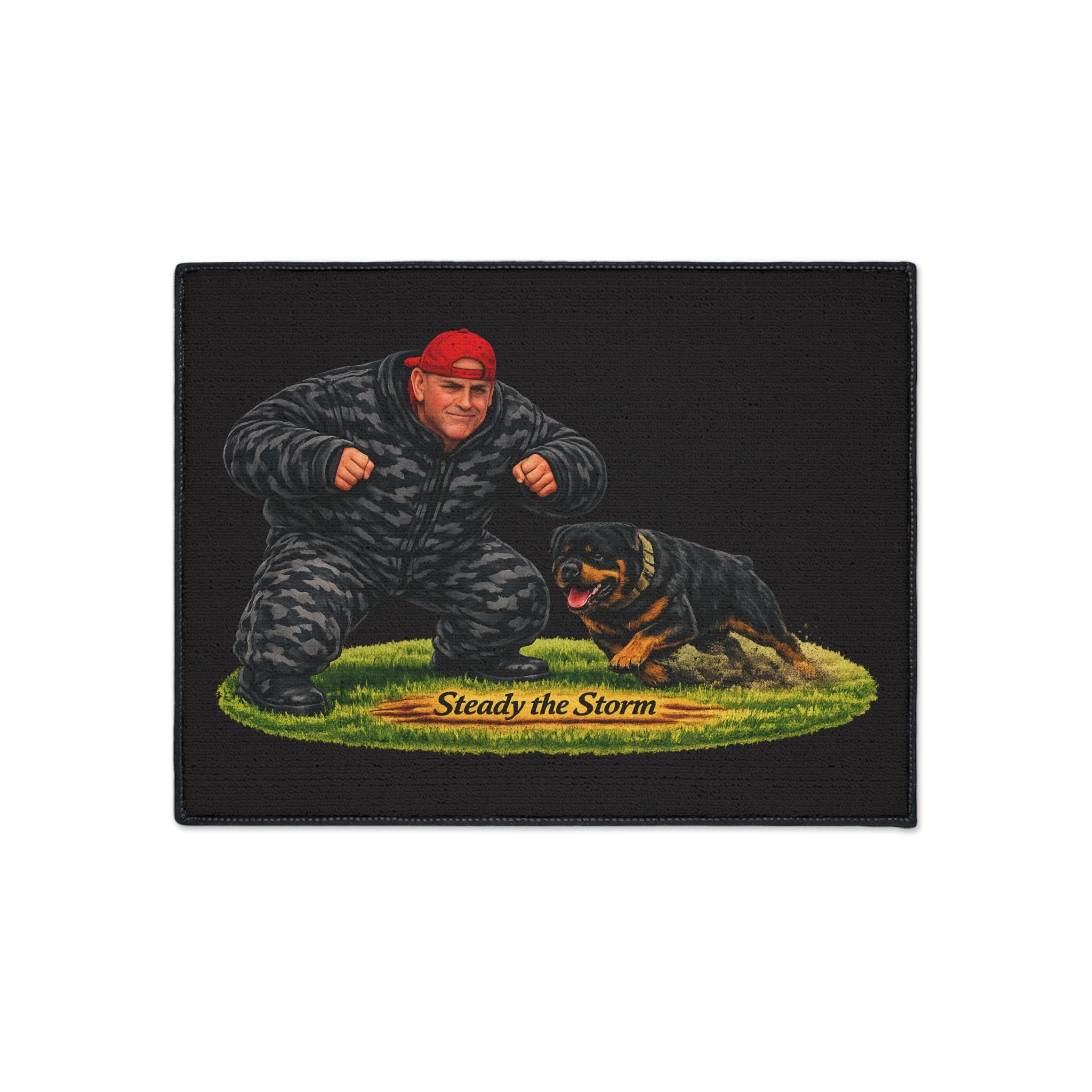 Heavy Duty Floor Mat — 'Steady the Storm' K9 Handler Decoy Rug