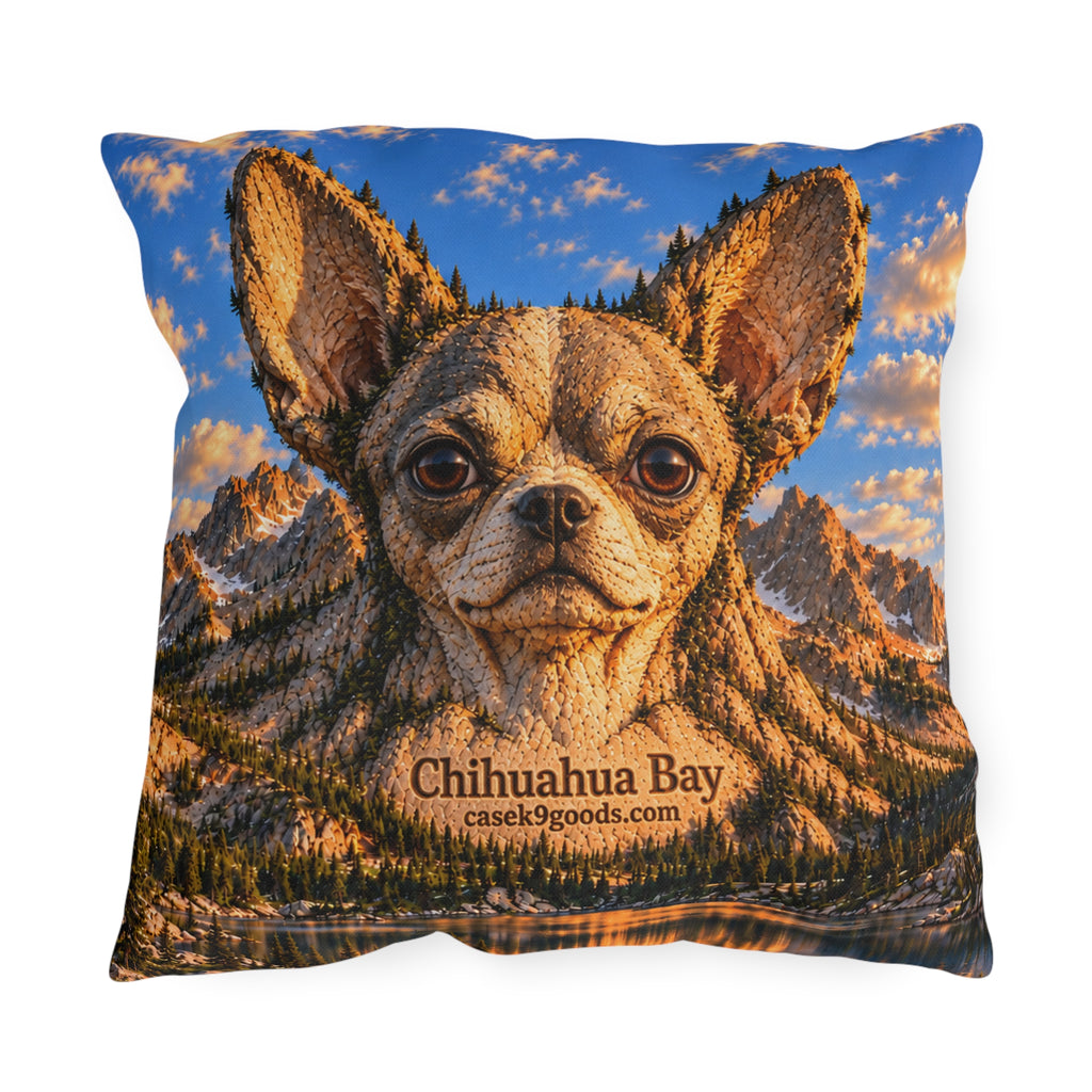 Chihuahua Bay Outdoor Pillow