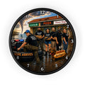 Rescue Team Photo Wall Clock — 'Hope Arrives' With Pizza Flood Relief Tribute
