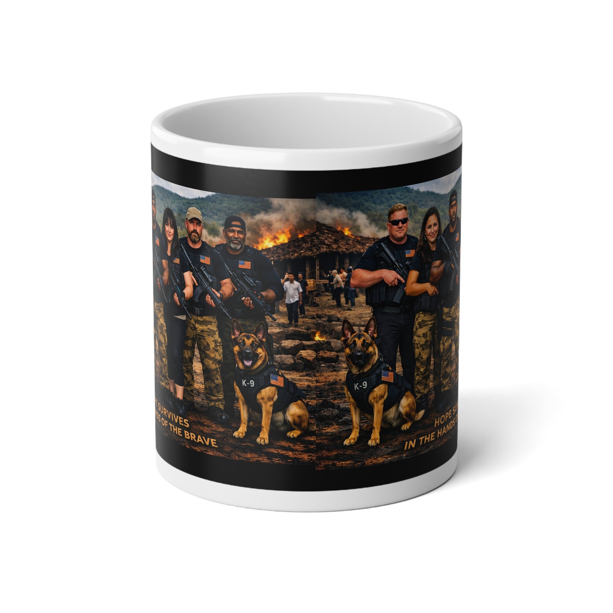 20oz Jumbo Coffee Mug — K9 Search & Rescue Team Tribute Mug