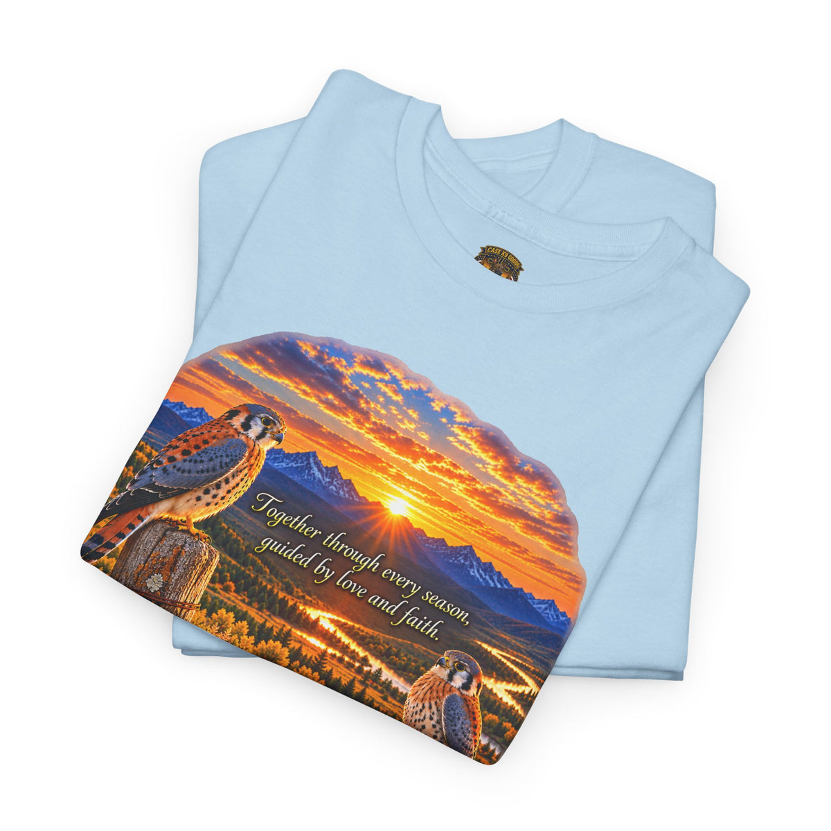 Sunset Mountain Eagle Wildlife T-Shirt