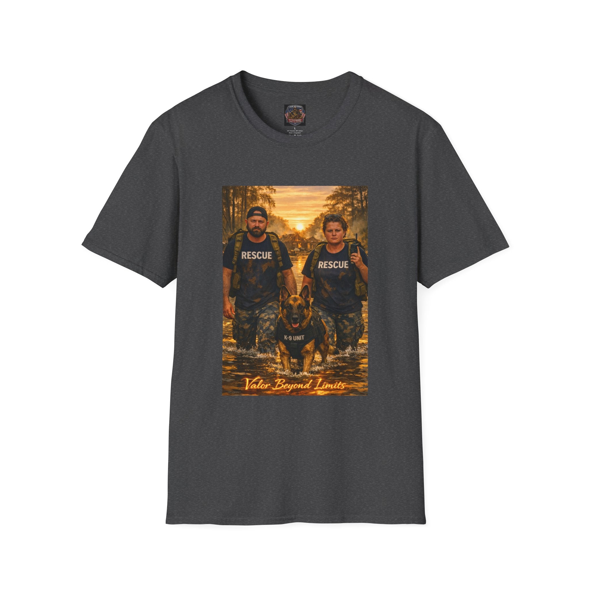 Rescue K-9 Team T-Shirt — Firefighter Search & Rescue Tribute