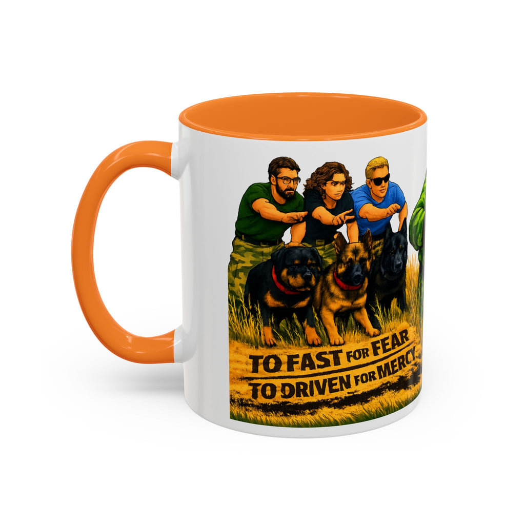 K9 Team Training Day Mug — 'No Fear, No Mercy' Coffee Cup
