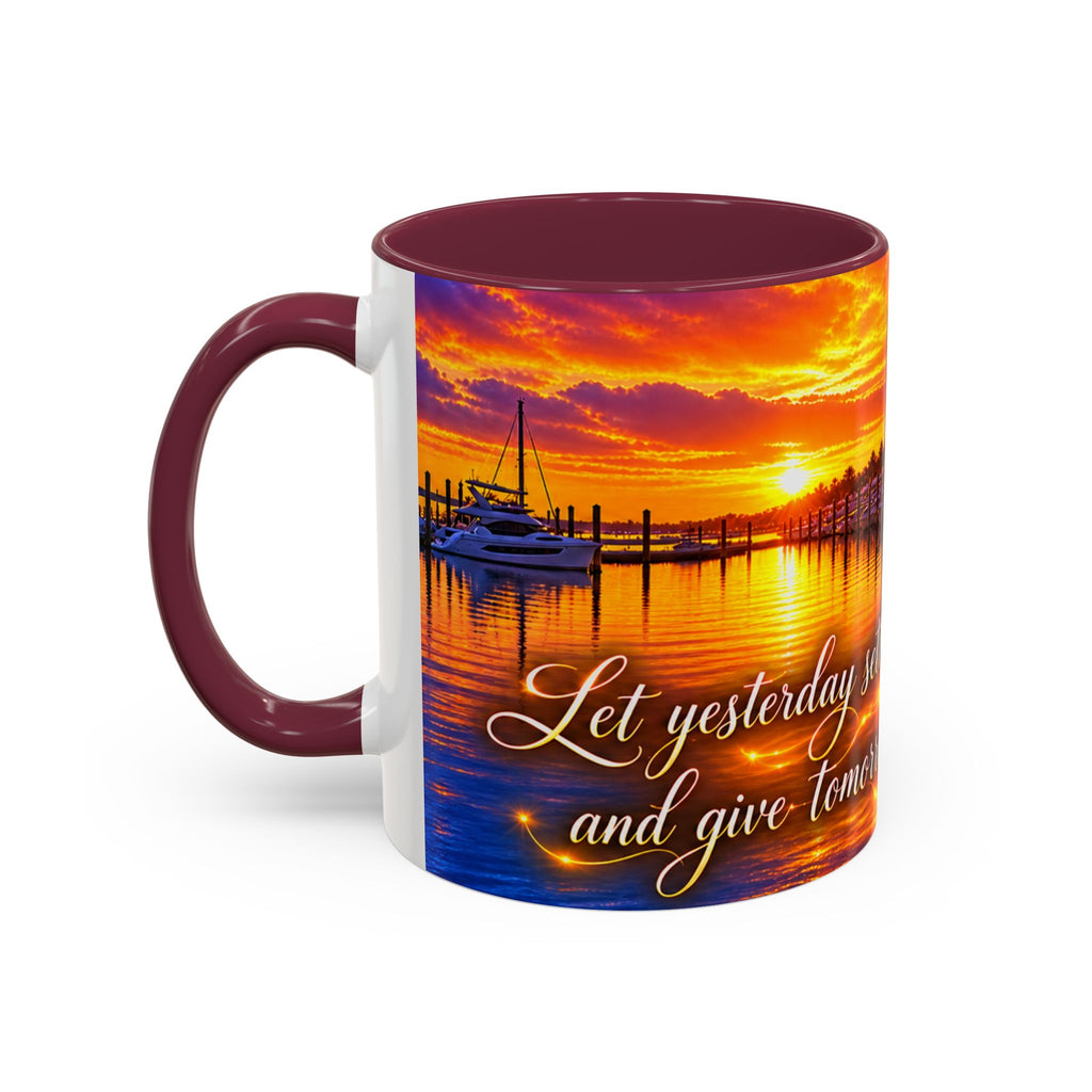“Inspirational coffee cup” Sunset Marina Mug