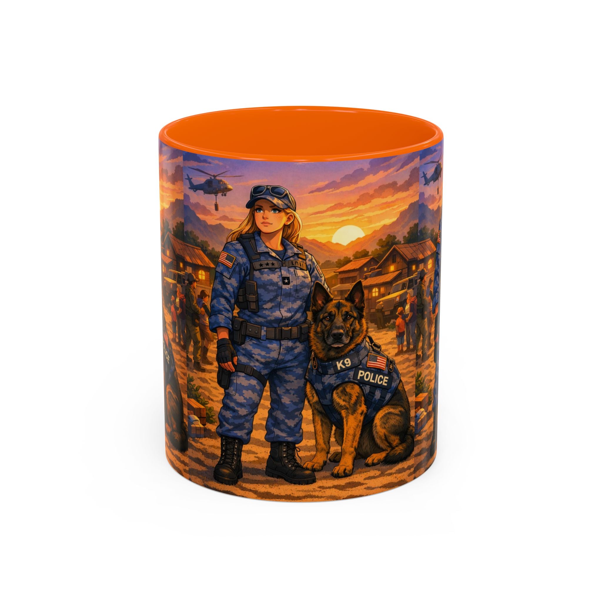 Police K9 Handler Coffee Mug — Tribute Accent Ceramic Mug (11/15oz)