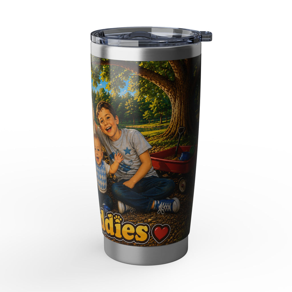 Great Pyrenees Puppy and Boy 20oz Stainless Tumbler- Best Buddies