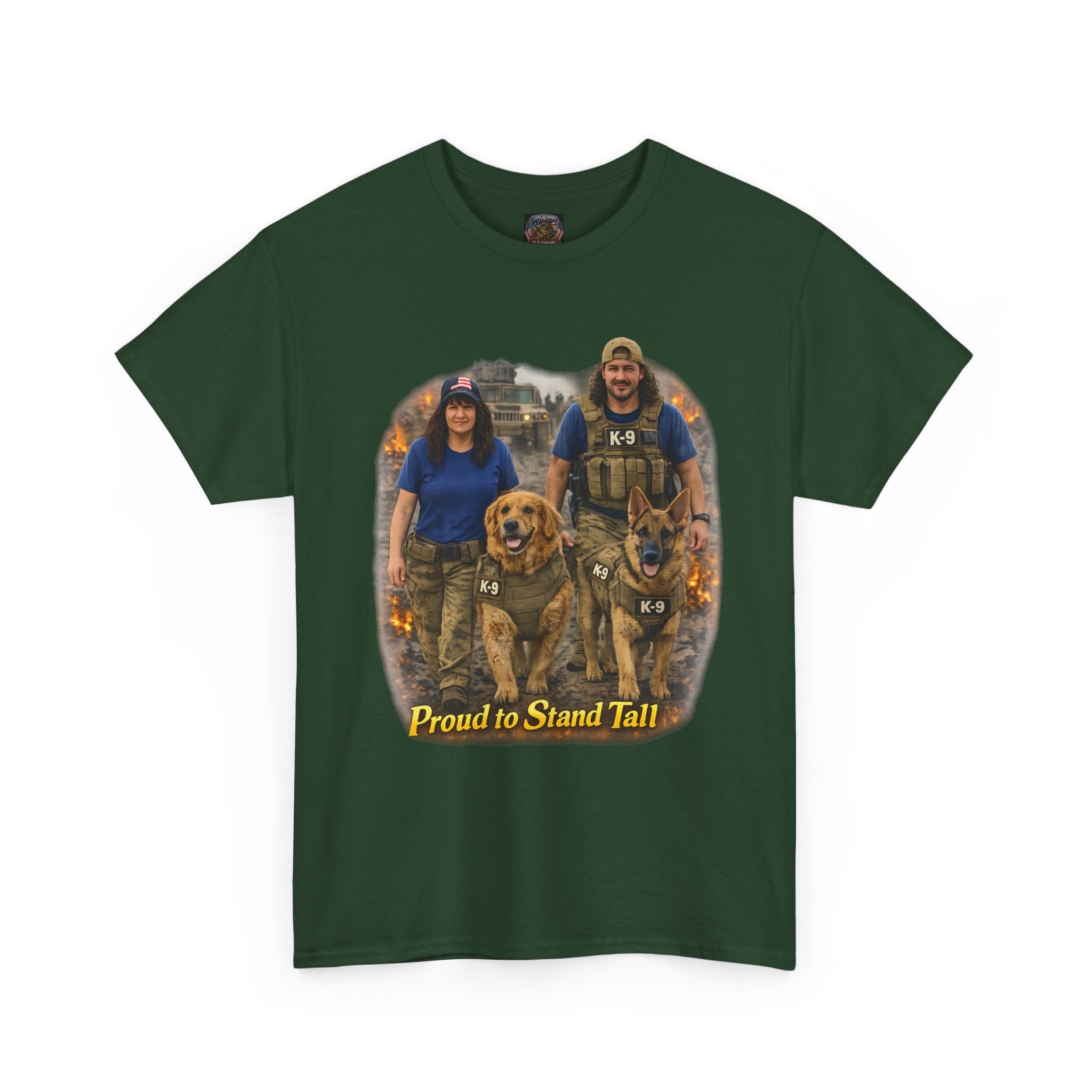 Proud to Stand Tall Tee — Military Working Dog Handler T-Shirt