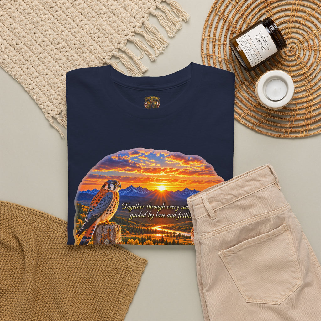 Sunset Mountain Eagle Wildlife T-Shirt