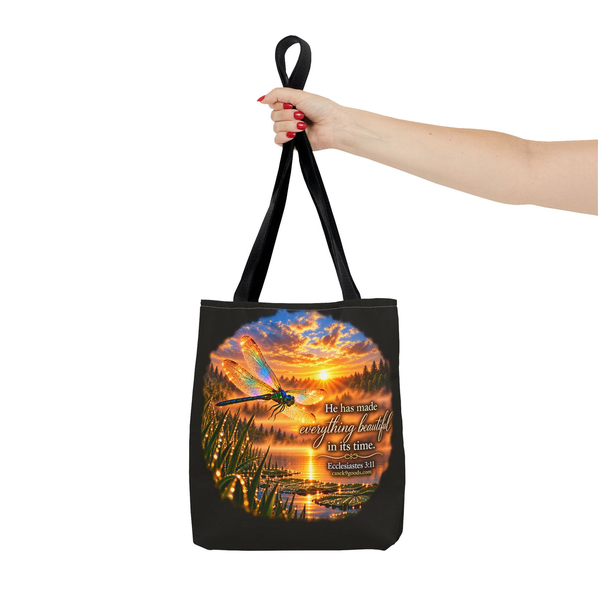 He Has Made Everything Beautiful Tote Bag – Inspirational Nature Sunset Design