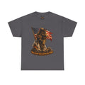 Veteran Memorial T-Shirt — 'Love in War Carries Us Home' American Flag K-9 Soldier Tee