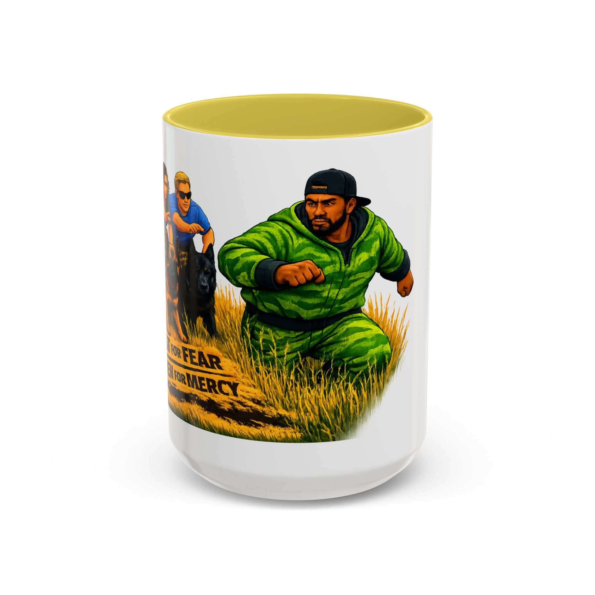 K9 Team Training Day Mug — 'No Fear, No Mercy' Coffee Cup