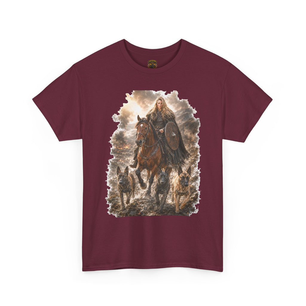 Viking Warrior Malinois K9 Scene T-Shirt