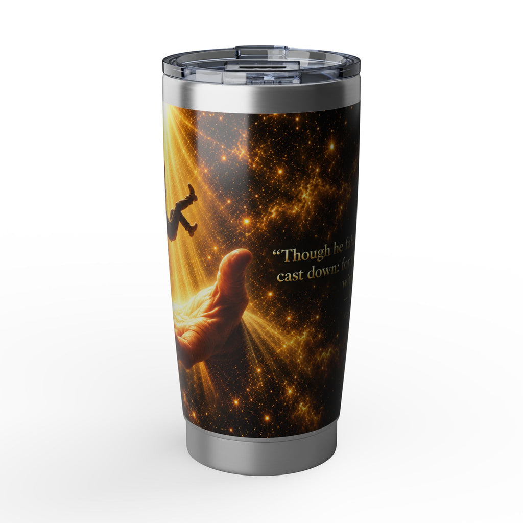 Inspirational Cosmic Tumbler – "Though I Walk Through Fire" 20oz Travel Mug