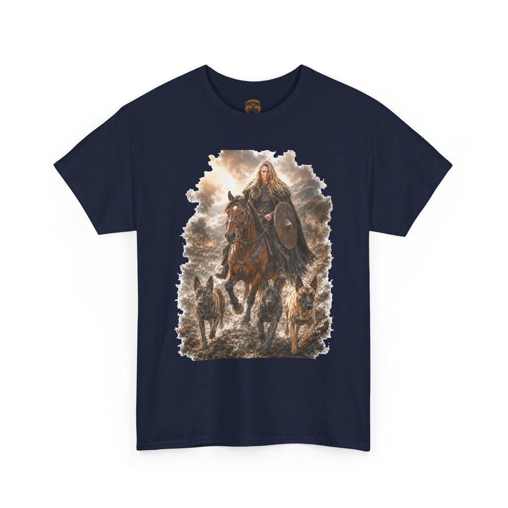 Viking Warrior Malinois K9 Scene T-Shirt