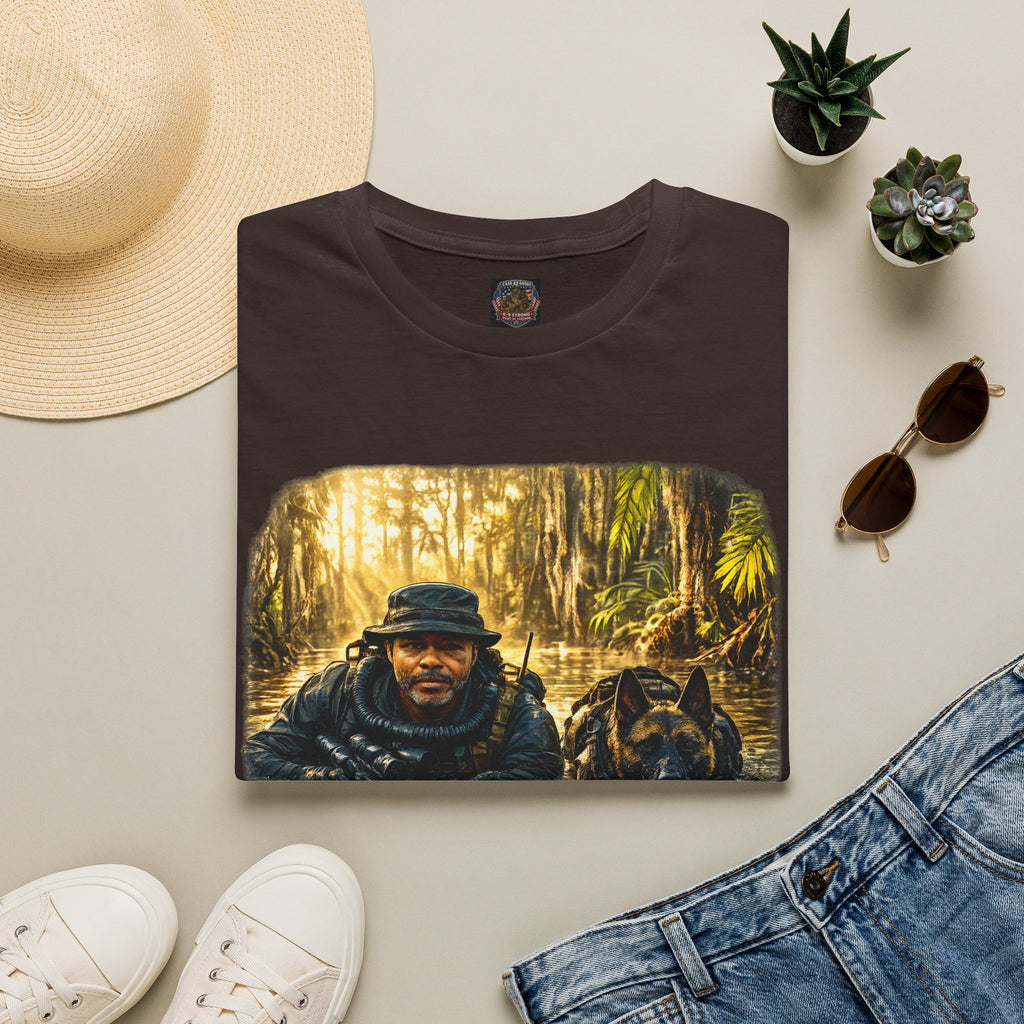 Ghost Patrol T‑Shirt — Tactical Swamp K-9 Rescue Graphic Tee