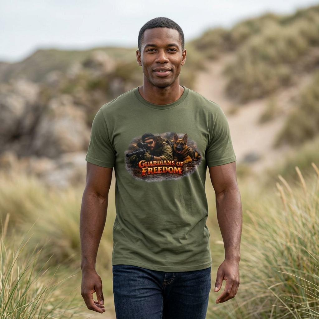 Guardians of Freedom T-Shirt — Patriotic Soldier Graphic Tee