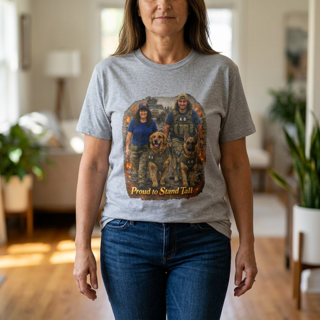 Proud to Stand Tall Military Working Dog Tee