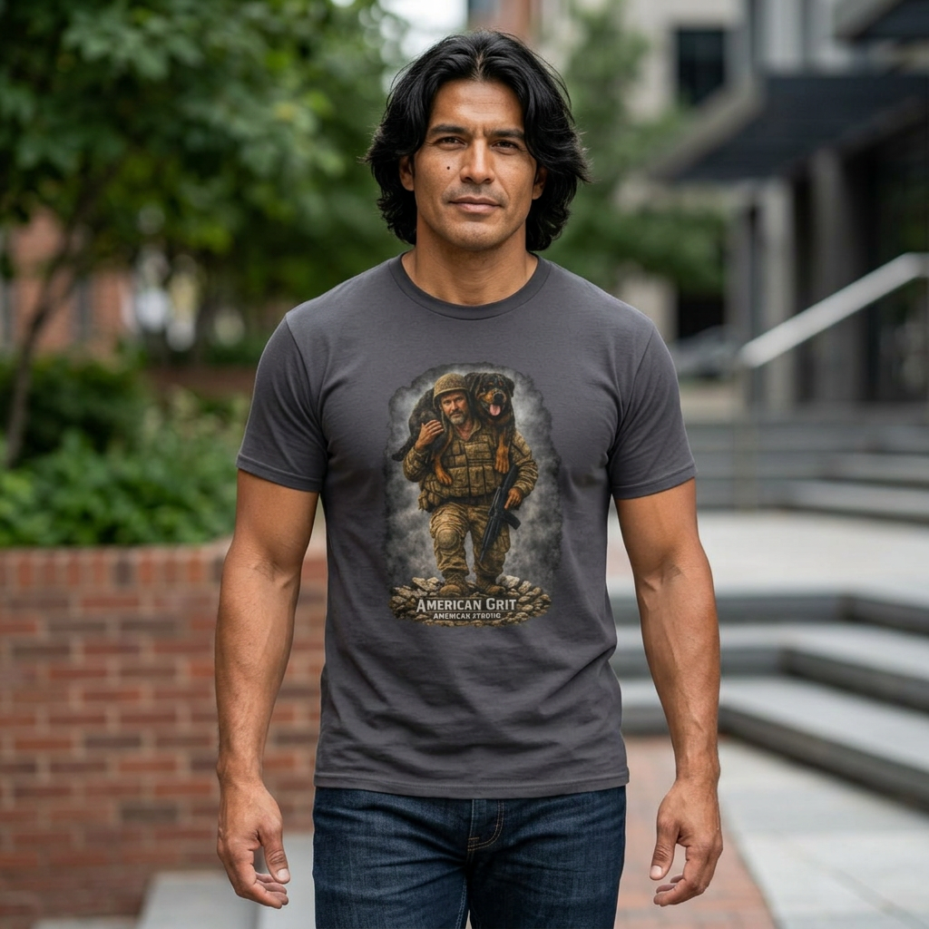American Grit Military Soldier Tee — Patriotic Veteran T‑Shirt