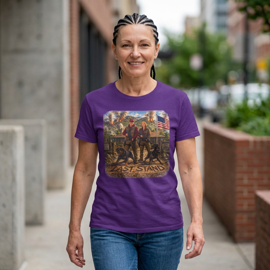 Last Stand T‑Shirt — Patriotic Western Cowboy Graphic Tee