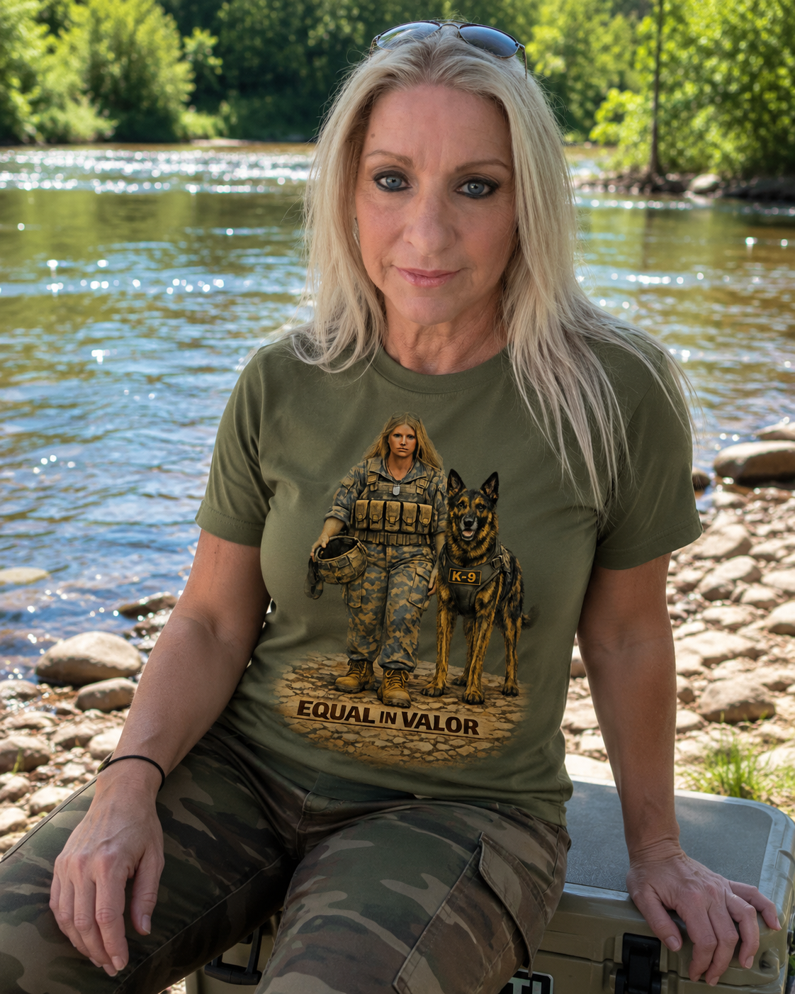 T-Shirt — Equal in Valor Military K9 Handler Tee