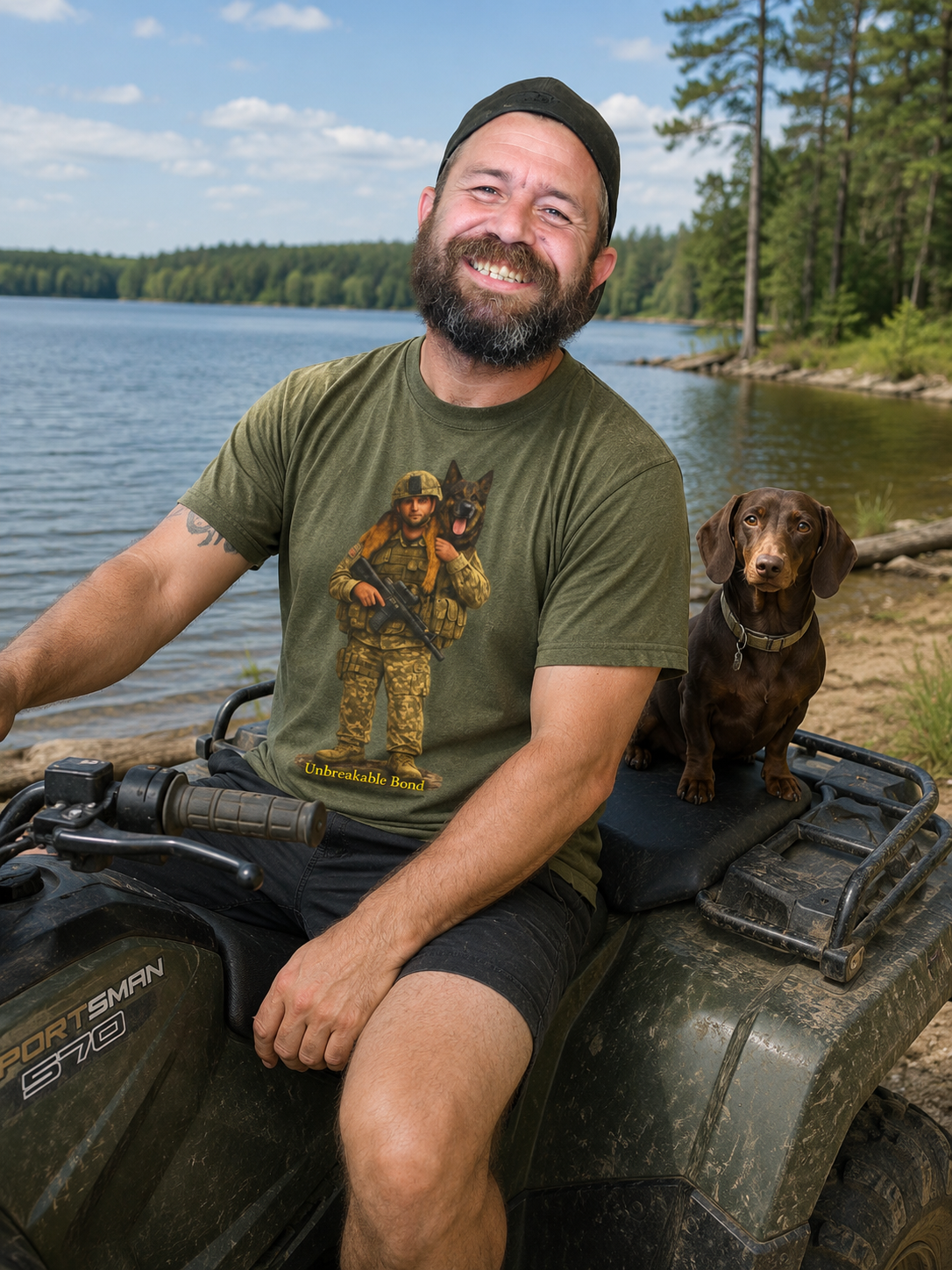 Soldier & K9 Military T-Shirt — Tactical Army Veteran Dog Tee