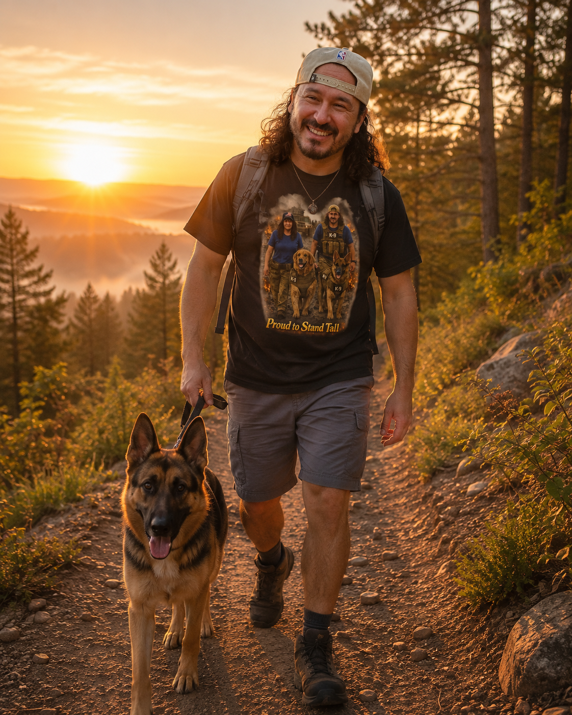 Proud to Stand Tall Tee — Military Working Dog Handler T-Shirt